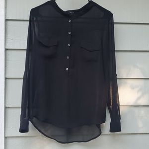 🐤4/$12🐤Micheal Brandon Sheer Long Sleeve Blouse